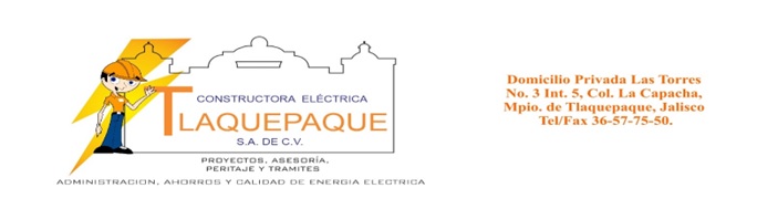 Logo Constructora Eléctrica Tlaquepaque S.A. De C.V.