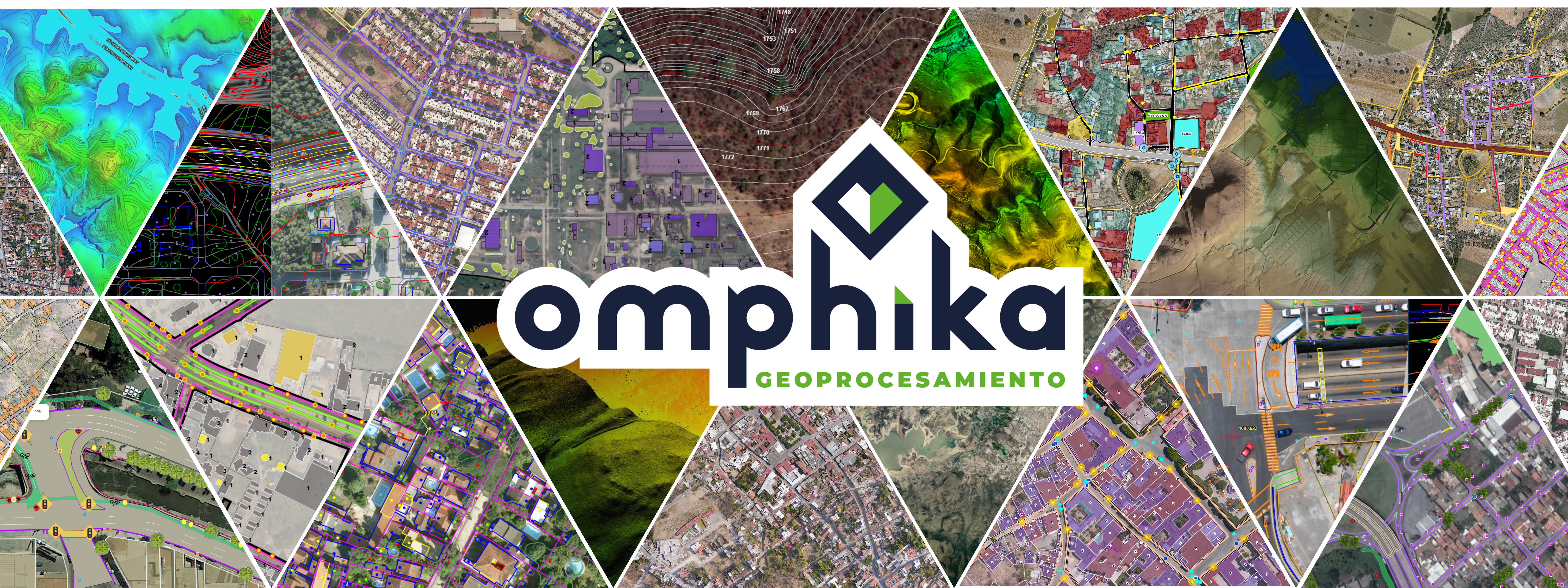 Logo Omphika Geoprocesamiento S. de R. L. de C. V.